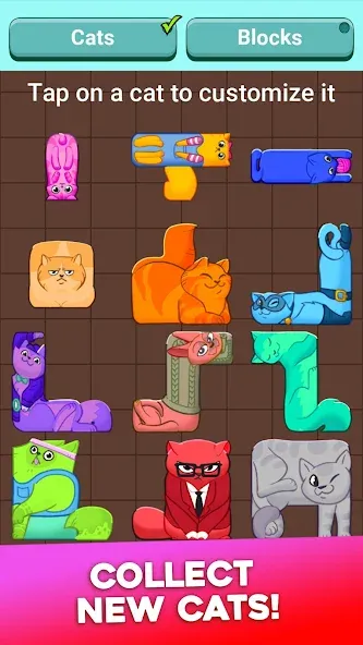 Block Puzzle Cats (Блок Пазл Кошки)  [МОД Mega Pack] Screenshot 5