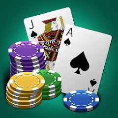 Скачать взлом World Blackjack King  [МОД Бесконечные монеты] - стабильная версия apk на Андроид