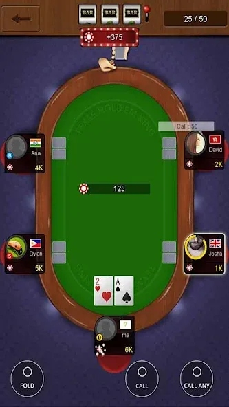 Texas holdem poker king  [МОД Unlimited Money] Screenshot 4