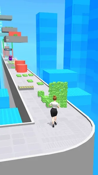 Money Run 3D (Мани Ран 3Д)  [МОД Бесконечные монеты] Screenshot 3