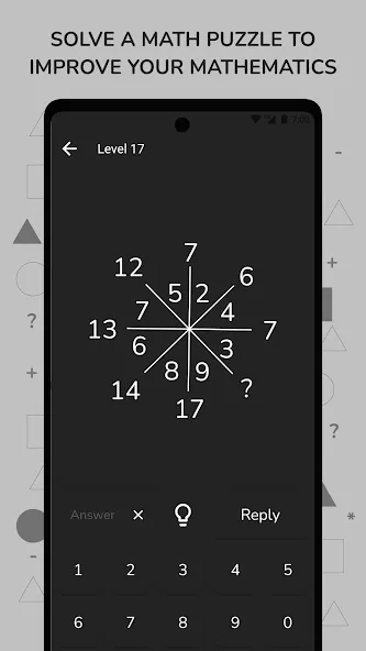 Math Puzzle & Brain Riddles  [МОД Бесконечные монеты] Screenshot 3