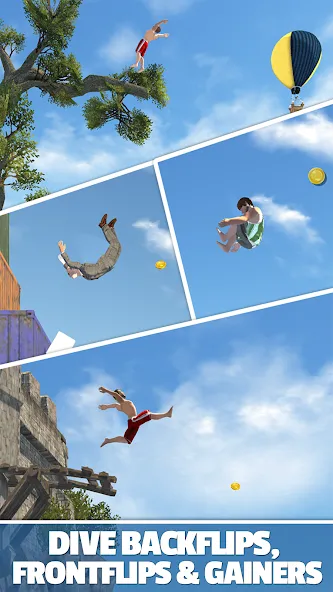 Flip Diving (Флип дайвинг)  [МОД Много денег] Screenshot 2