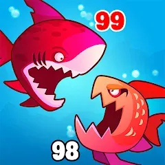 Взлом Eat Fish.IO : Fish Battle  [МОД Mega Pack] - стабильная версия apk на Андроид