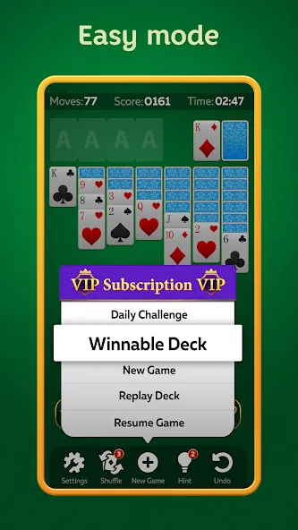 Solitaire Play - Card Klondike (Солитер Плей)  [МОД Unlocked] Screenshot 4