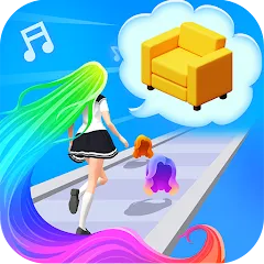 Взлом Dancing Hair (Дансинг Хэр)  [МОД Unlimited Money] - полная версия apk на Андроид