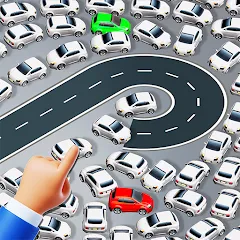 Взломанная Parking Jam: Car Parking Games (Паркинг Джем)  [МОД Mega Pack] - последняя версия apk на Андроид