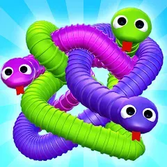 Взлом Tangled Snakes Puzzle Game (Танглед Снейк 3Д)  [МОД Menu] - последняя версия apk на Андроид