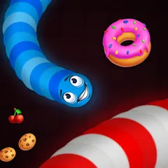 Взломанная Snake vs Worms:
