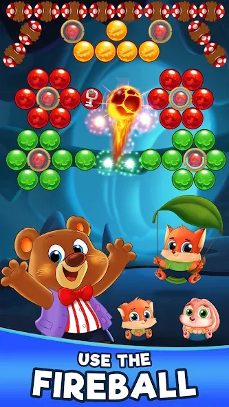 Bubble Friends Bubble Shooter  [МОД Много денег] Screenshot 3