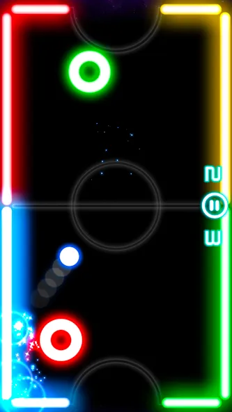 Glow Hockey (Глоу Хоккей)  [МОД Бесконечные деньги] Screenshot 1