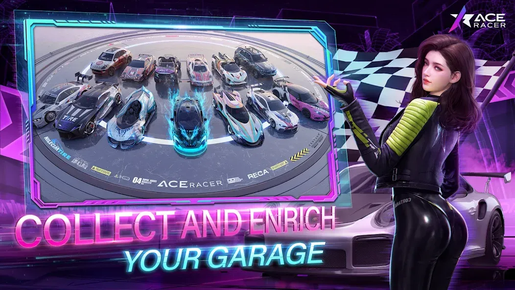 Ace Racer (Эйс Рейсер)  [МОД Все открыто] Screenshot 2