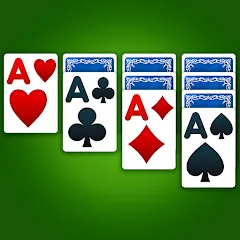 Взломанная Solitaire: Classic Card Game (Клондайк Солитер)  [МОД Все открыто] - последняя версия apk на Андроид