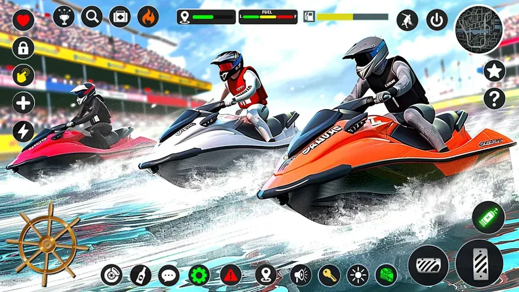 Jetski Boat Racing: Boat Games (Джетски Гонки на лодках)  [МОД Много денег] Screenshot 5