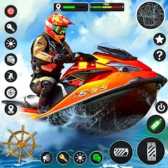 Взломанная Jetski Boat Racing: Boat Games (Джетски Гонки на лодках)  [МОД Много денег] - полная версия apk на Андроид