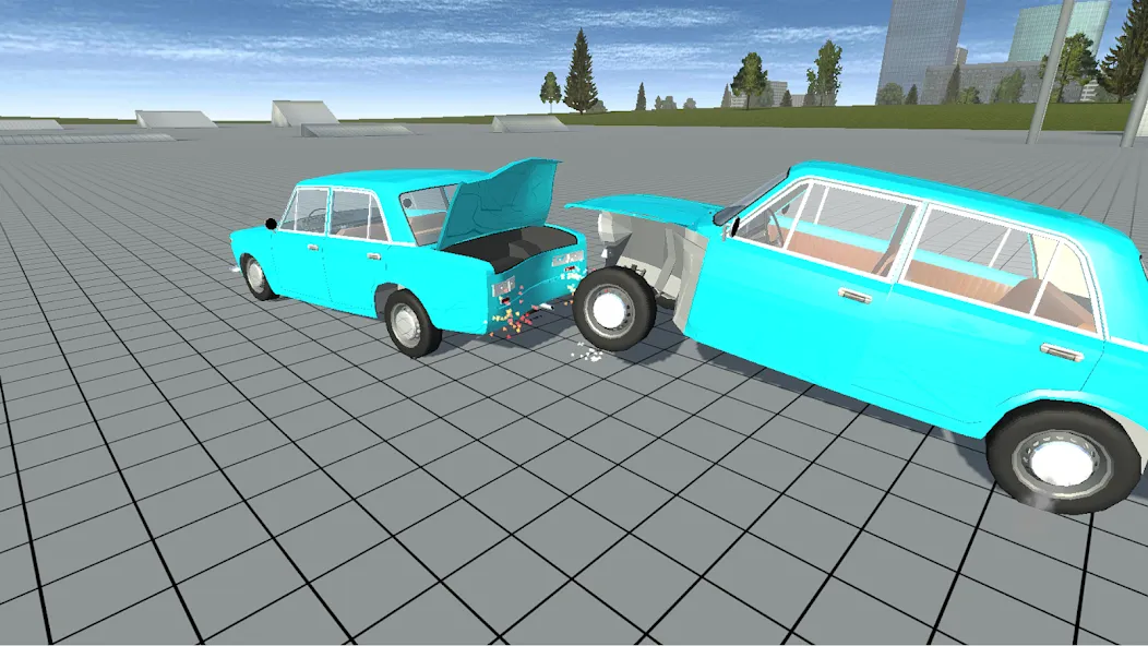 Simple Car Crash Physics Sim (Симулятор физики простого автомобильного столкновения)  [МОД Unlocked] Screenshot 4