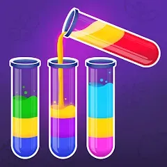 Взлом Color Water Sort Wooden Puzzle (Цвет воды Сорт Вуди Пазл)  [МОД Все открыто] - стабильная версия apk на Андроид