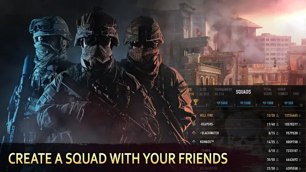 Sniper Arena: PvP Army Shooter  [МОД Menu] Screenshot 1
