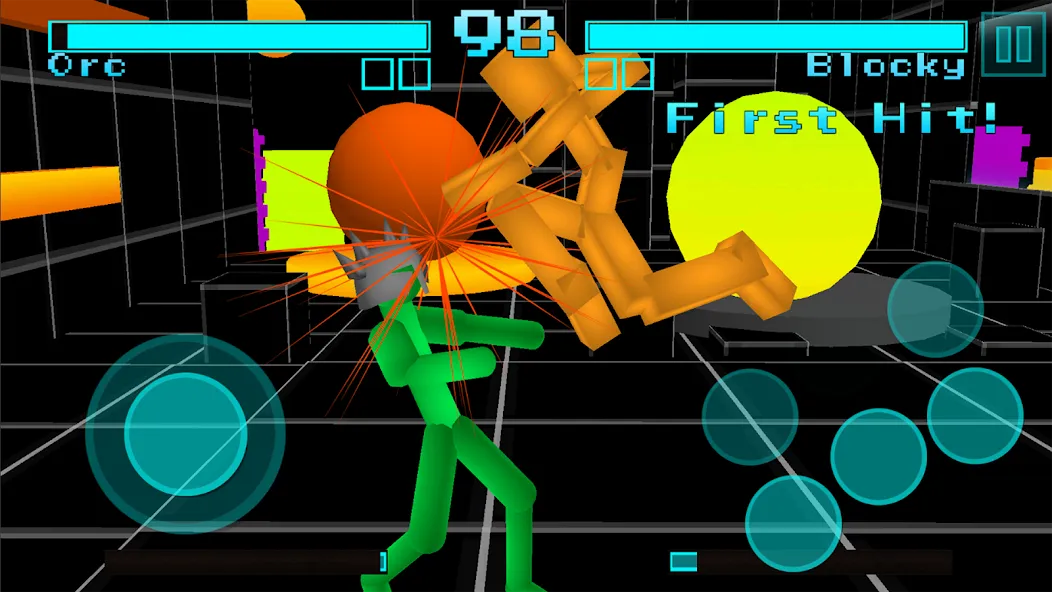 Stickman Fighting Neon Warrior  [МОД Бесконечные деньги] Screenshot 3