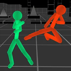 Взломанная Stickman Fighting Neon Warrior  [МОД Бесконечные деньги] - стабильная версия apk на Андроид