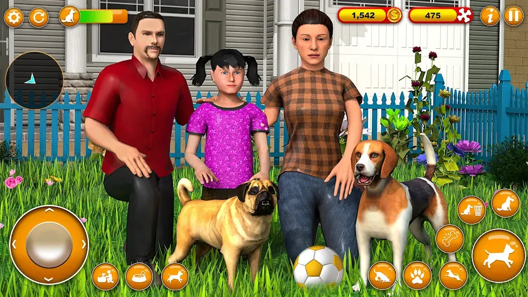 Pet Dog Family Adventure Games  [МОД Бесконечные деньги] Screenshot 1