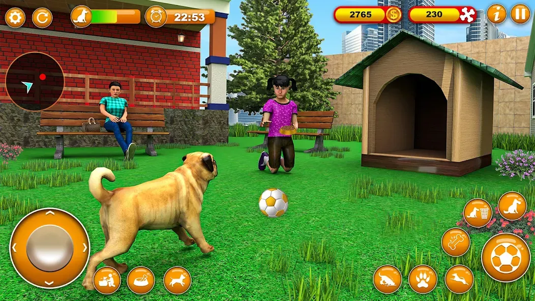 Pet Dog Family Adventure Games  [МОД Бесконечные деньги] Screenshot 2