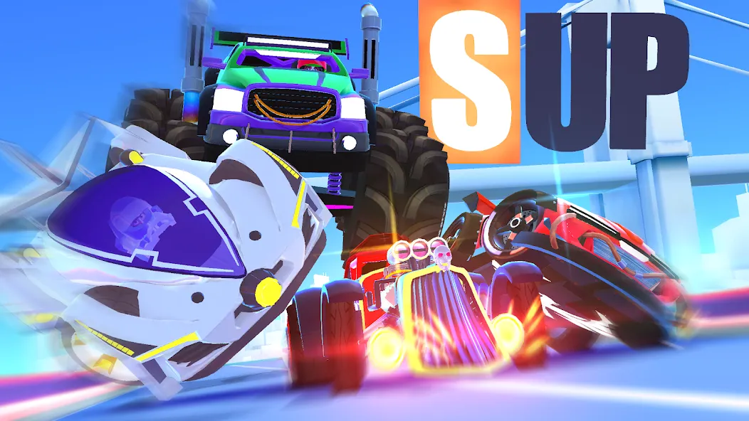 SUP Multiplayer Racing Games (СУП Мультиплеер Рейсинг)  [МОД Unlimited Money] Screenshot 5