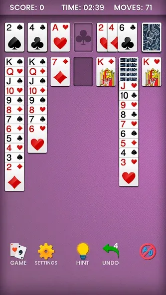 Klondike Solitaire (Клондайк солитер)  [МОД Много монет] Screenshot 3