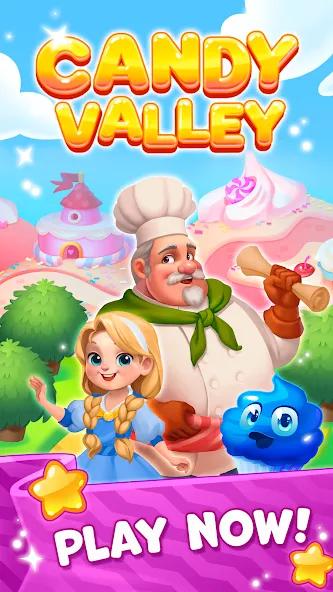 Candy Valley - Match 3 Puzzle  [МОД Много монет] Screenshot 5