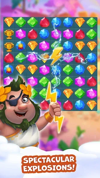 Pirate Treasures: Jewel & Gems  [МОД Все открыто] Screenshot 3