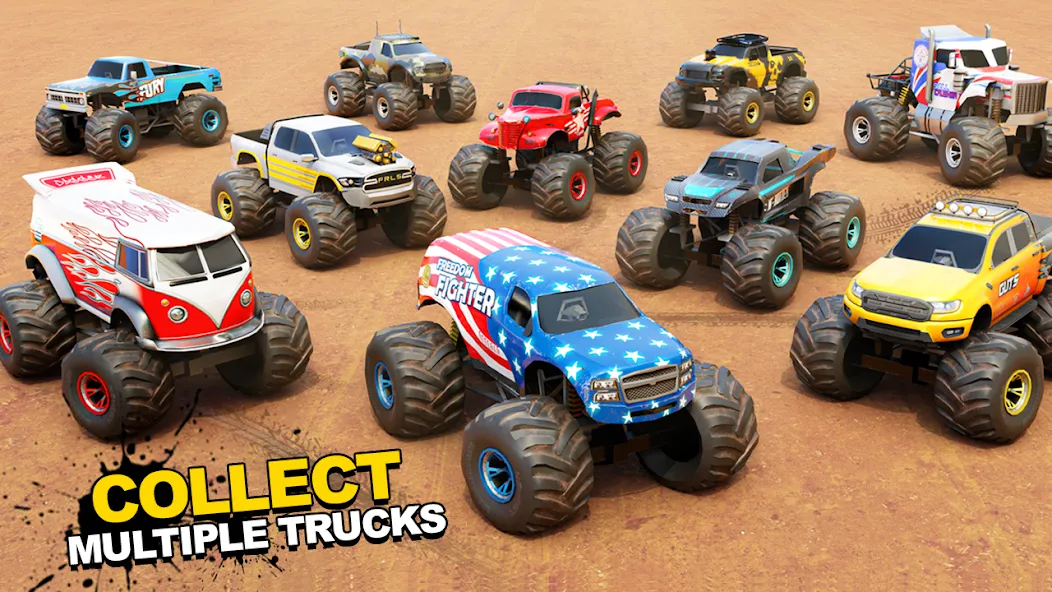 Fearless US Monster Truck Game (Фирлесс ЮЭС Монстер Трак Гейм)  [МОД Все открыто] Screenshot 2