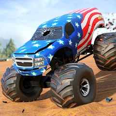 Скачать взлом Fearless US Monster Truck Game (Фирлесс ЮЭС Монстер Трак Гейм)  [МОД Все открыто] - полная версия apk на Андроид