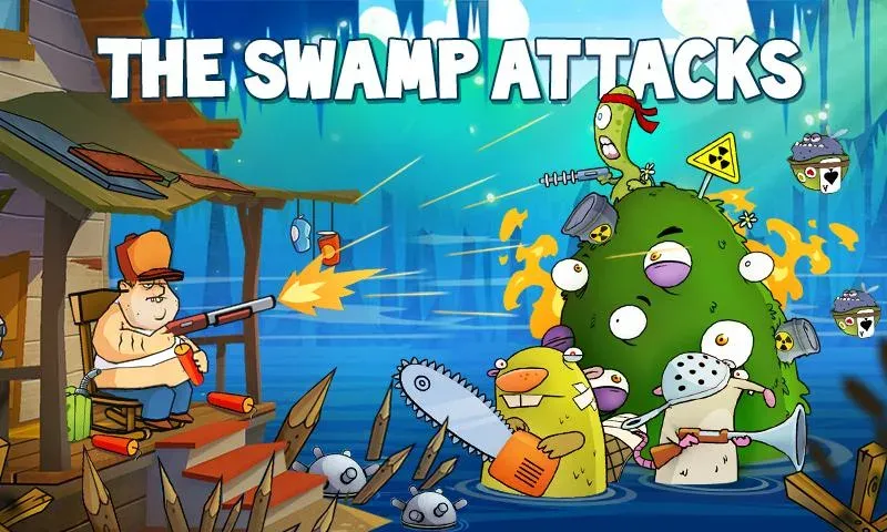 Swamp Attack (Свомп Аттак)  [МОД Unlimited Money] Screenshot 1