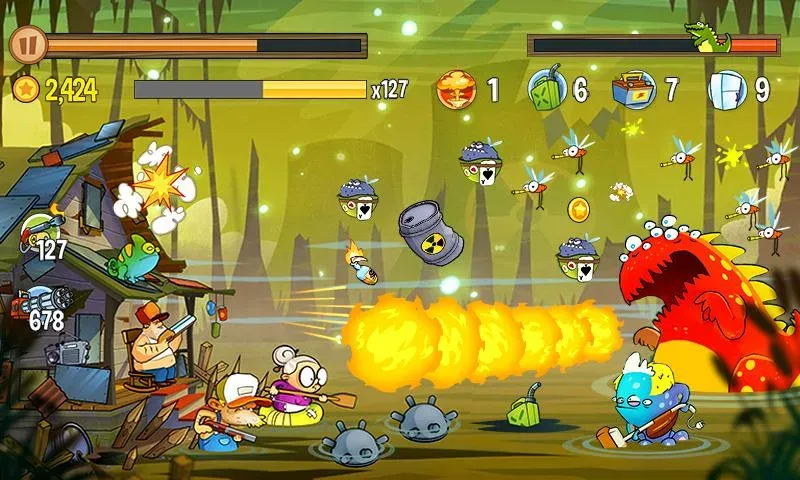 Swamp Attack (Свомп Аттак)  [МОД Unlimited Money] Screenshot 5