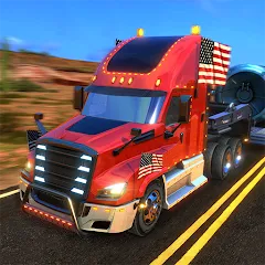 Взлом Truck Simulator USA Revolution (Трак Симулятор США Революция)  [МОД Меню] - стабильная версия apk на Андроид