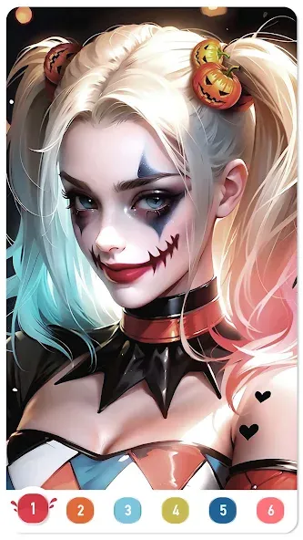 Clown Color, Paint by number  [МОД Unlocked] Screenshot 2
