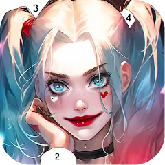 Clown Color, Paint by number