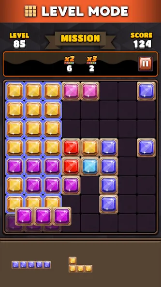 Block Puzzle 8x8 (Блокголоволомка 88)  [МОД Много монет] Screenshot 5