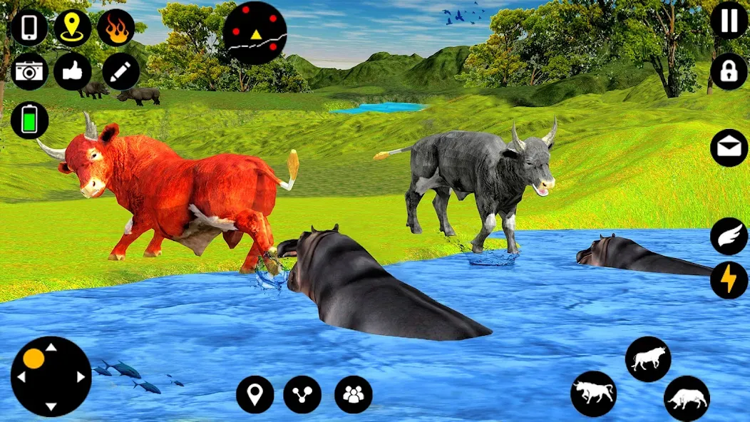 Angry Bull Attack Fight Games (Ангри Булл Атак Файт Геймс)  [МОД Бесконечные монеты] Screenshot 4