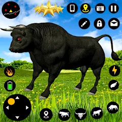 Взломанная Angry Bull Attack Fight Games (Ангри Булл Атак Файт Геймс)  [МОД Бесконечные монеты] - последняя версия apk на Андроид