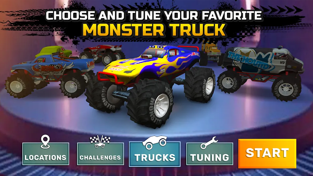 Monster truck: Extreme racing  [МОД Много денег] Screenshot 5