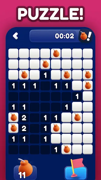 Minesweeper Bomb Mines Game (Майнсвипер разблокирует уровни Марка)  [МОД Unlocked] Screenshot 2