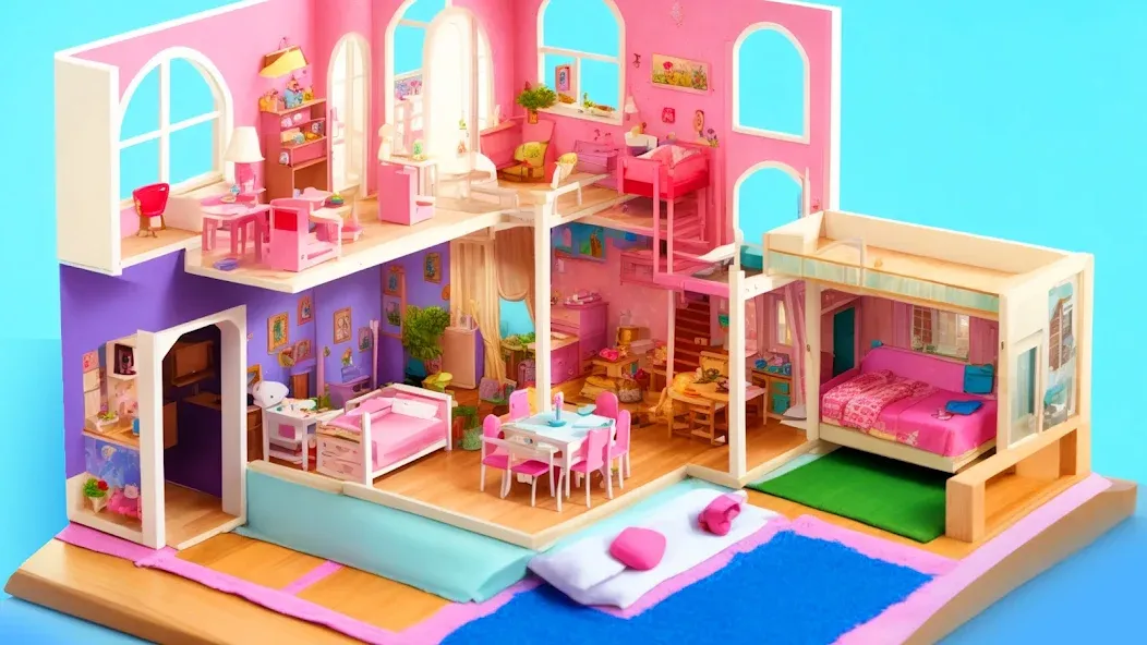 Doll House Design: Girl Games (Долл Хаус Дизайн)  [МОД Меню] Screenshot 3