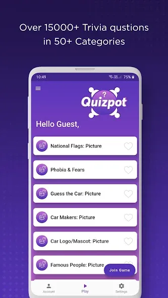 QuizPot: Group GK Quiz Trivia (КвизПот)  [МОД Mega Pack] Screenshot 2