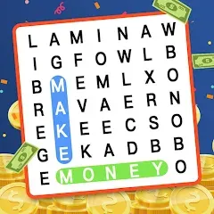 Скачать взломанную Make Money: Word Search (Мейк Мани)  [МОД Menu] - стабильная версия apk на Андроид