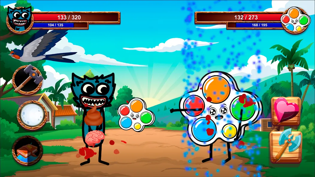 Cartoon Battle  [МОД Бесконечные монеты] Screenshot 1