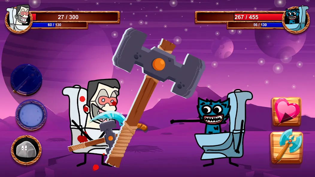 Cartoon Battle  [МОД Бесконечные монеты] Screenshot 2