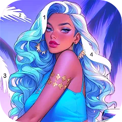 Скачать взлом Paint Color: Color by number  [МОД Бесконечные деньги] - последняя версия apk на Андроид