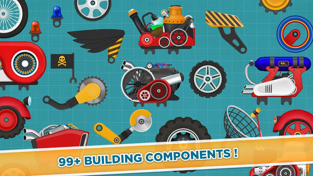 Car Builder & Racing for Kids  [МОД Много монет] Screenshot 5