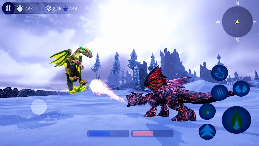 Magical Dragon Flight Games 3D  [МОД Меню] Screenshot 1