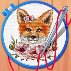 Скачать взлом Cross Stitch Coloring Art (Кроссстич окрашивание искусства)  [МОД Все открыто] - последняя версия apk на Андроид